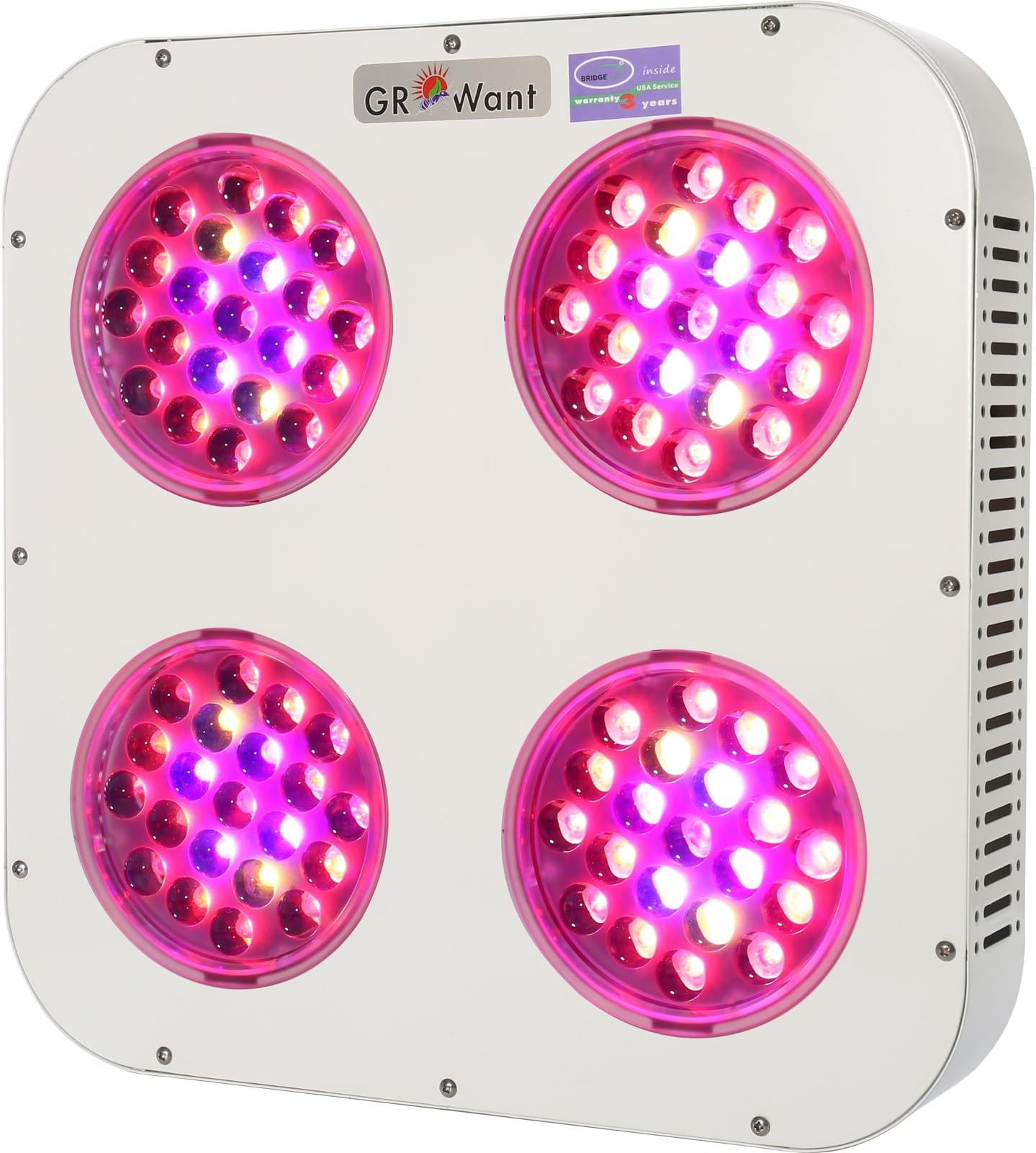 GROWant G2-Lens Series 600Watt LED Grow Light Full Spectrum Enhanced for Indoor Plants Veg and Flower