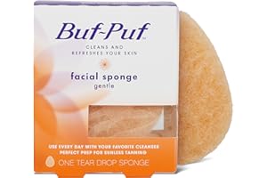 NEXCARE Buf-Puf Gentle Facial Sponge, Dermatologist Developed, Removes Deep Down Dirt & Makeup That Causes Breakouts and Blackheads, Reusable, Exfoliating, 1 Count