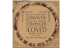 ZOKCC 30th 40th 50th 60th 70th 80th Birthday Gifts for Women, Natural Stone Bracelet Birthday Gifts for Mom Daughter Grandma Sister Friends Coworker