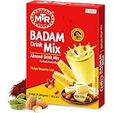 MTR Badam Drink Mix &ndash; 200g Pack of 1, Multi-purpose Drink Mix, Premium Almond Drink Mix made with select quality Almonds, Saffron &amp; Cardamom, Authentic Indian Flavor, Quick &amp; Easy to Prepare, Ideal for Desserts