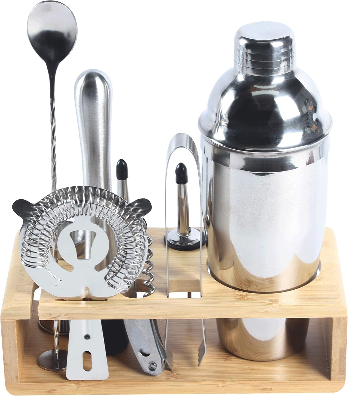 21春大特価セール 完璧なバーカクテ 竹スタンド付きツール17点セット プレミアムバーテンダーキット Barstash その他カクテルグッズ Sutevalle Org