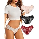 Avidlove Lace Underwear for Women Sexy Hipster Panties Breathable Bikin Panty 3-6 Packs