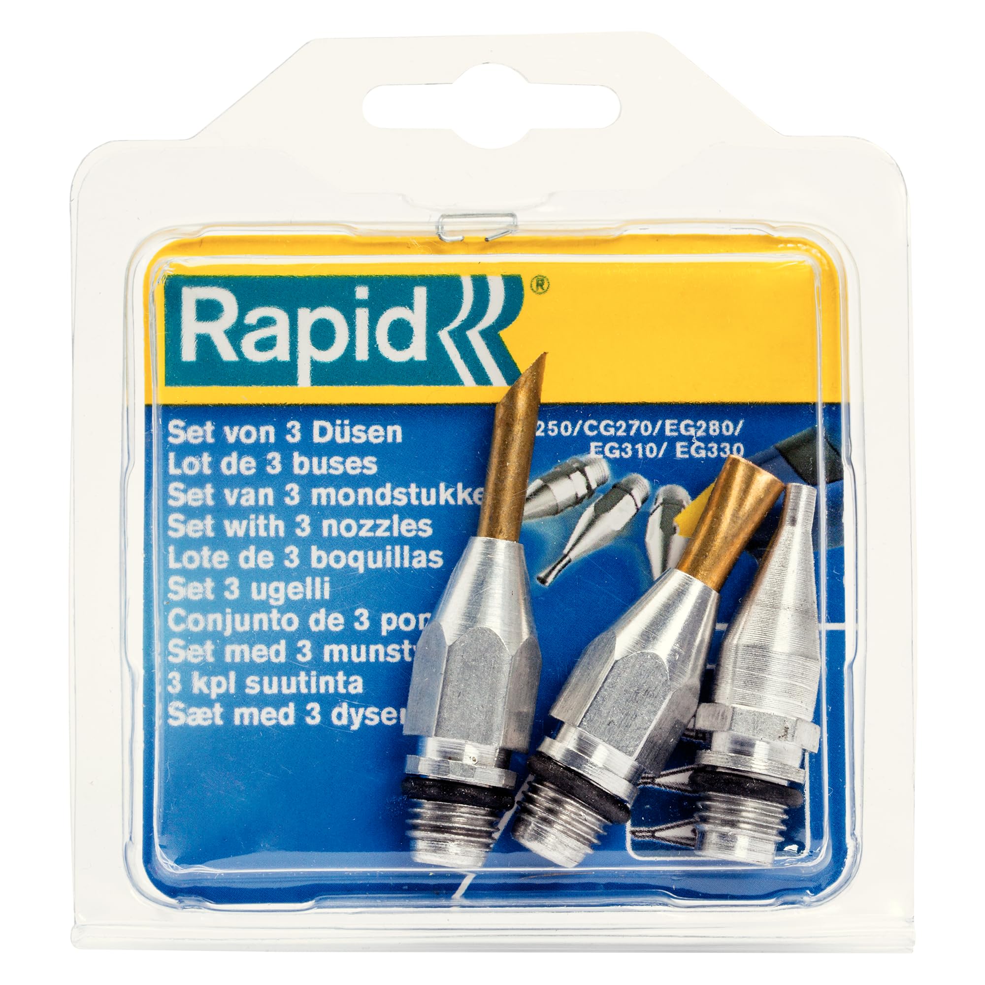 Rapid Nozzle Kit Includes Pallet Nozzle, Long Nozzle and Standard Nozzle for Glue Gun, 40107334