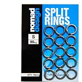 Nomad Design Heavy Duty Stainless Steel Split Rings - Snap Ring, Split Ring, Lure Connector Fishing Pliers for Jigging Trolling and Saltwater Freshwater | S Size