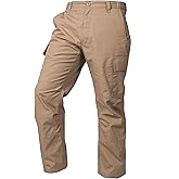 LAPG Men's Core Cargo Tactical Pants, Stretch Waistband, Lightweight & Durable Ripstop CCW Cargo Pants for Men
