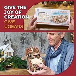 UGears Mechanical Models Roadster VM-01 3-D Wooden