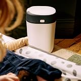Tommee Tippee Twist and Click Nappy Bin White with Refill Cassette view 3