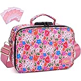 MAICHENG Smell Proof Bag with Combination Lock, Large Smell Proof Stash Box, Odor Proof Container, Scent Proof Crossbody Bag for Travel Storage, Pink