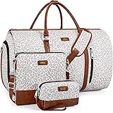 Convertible 2-in-1 Garment Bags for Travel, Carry On Garment Duffle Bag With Shoe Compartment Large Weekender Bag for Women Men Hanging Suitcase Suit Travel Duffel Overnight Bags 4pcs Set