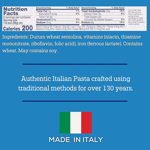 DE CECCO SPAGHETTI NO. 12 PASTA, 16 OZ, AUTHENTIC, SLOW DRIED, MADE WITH DURUM WHEAT, VERSATILE PASTA FOR SAUCES & RECIPES, MADE IN ITALY