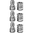 MTM Hydro Garden Hose Adapter 6 Piece 3/4” Quick Connect Fittings Kit, Stainless Steel High Pressure Couplings and Connectors for Pressure Washers and Car Detailing, 3x3
