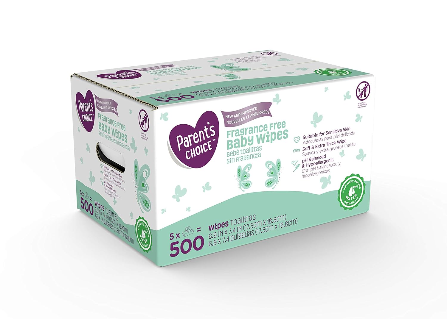 parents choice 500 wipes