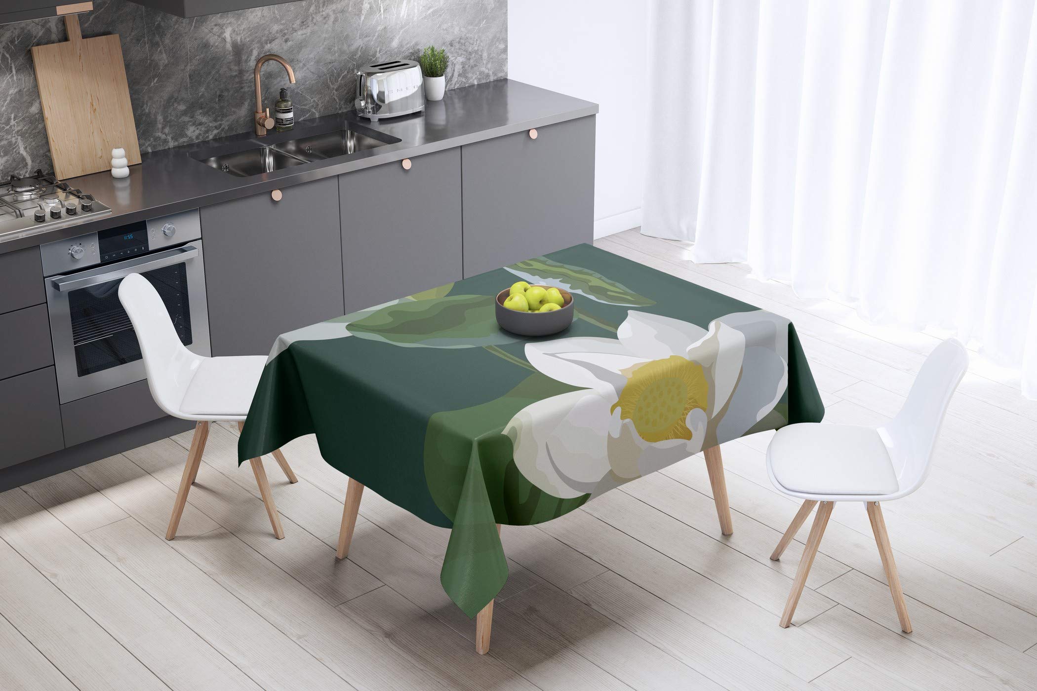 Bonamaison Kitchen Decoration, Tablecloth, 140cm x 140cm - Designed and Manufactured in Turkey