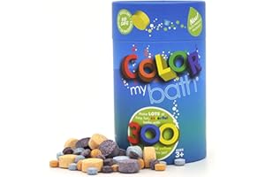 COLOR MY BATH Color MyBath – Bath Color Tablets for Kids, 300 Count Jar – Color Changing, Non-Toxic, Non-Staining, Fragrance-Free – Mix Your Own Rainbow, Fun & Educational – Made in USA (1-Pack)