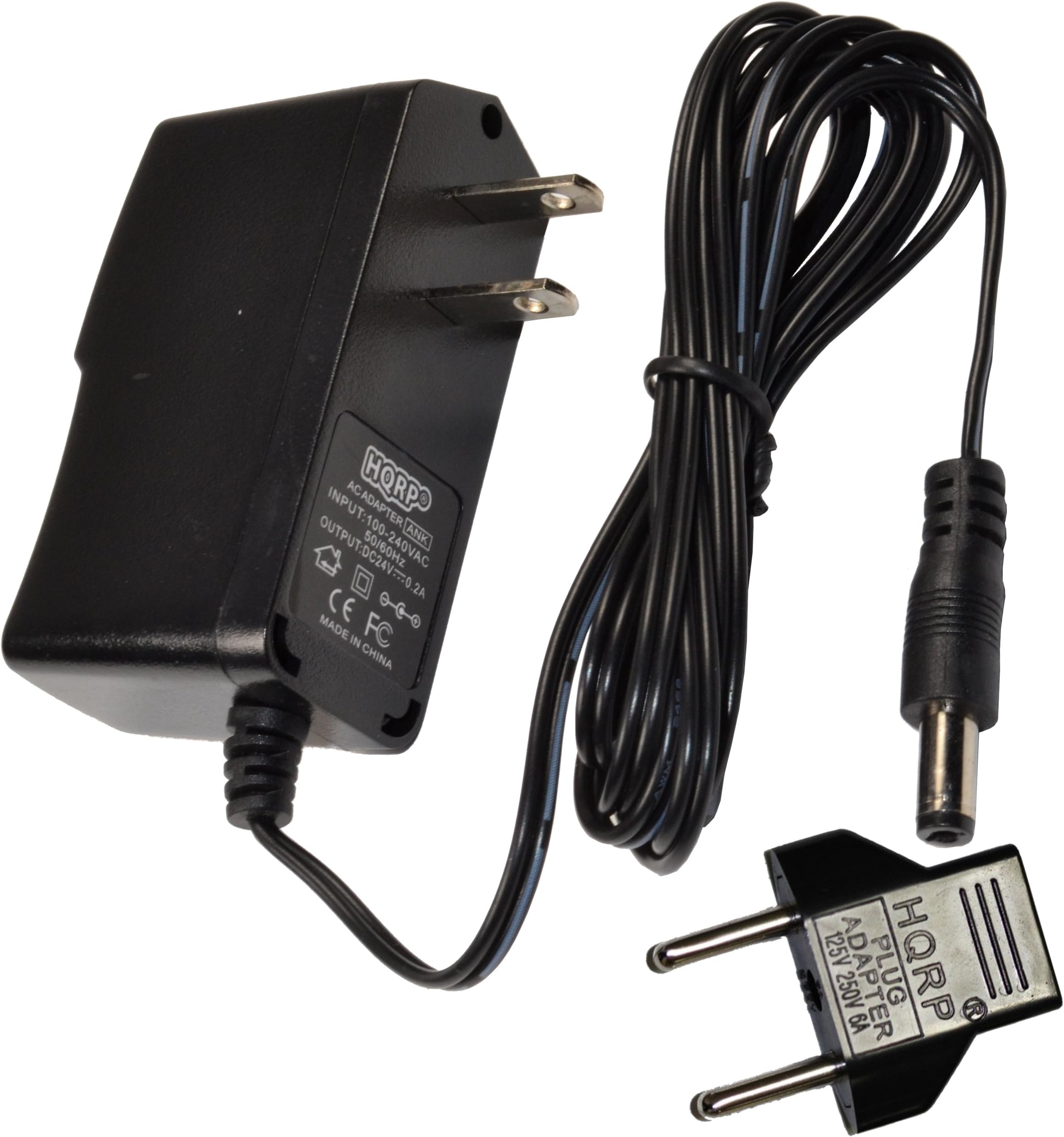 HQRP 24V AC Adapter Compatible with Electro-Harmonix Q-tron Plus Q-tron+, Classic Microsynth, Stereo Polychorus, Stereo Polyphase, The Worm Power Supply Cord Adaptor EHX, UL Listed