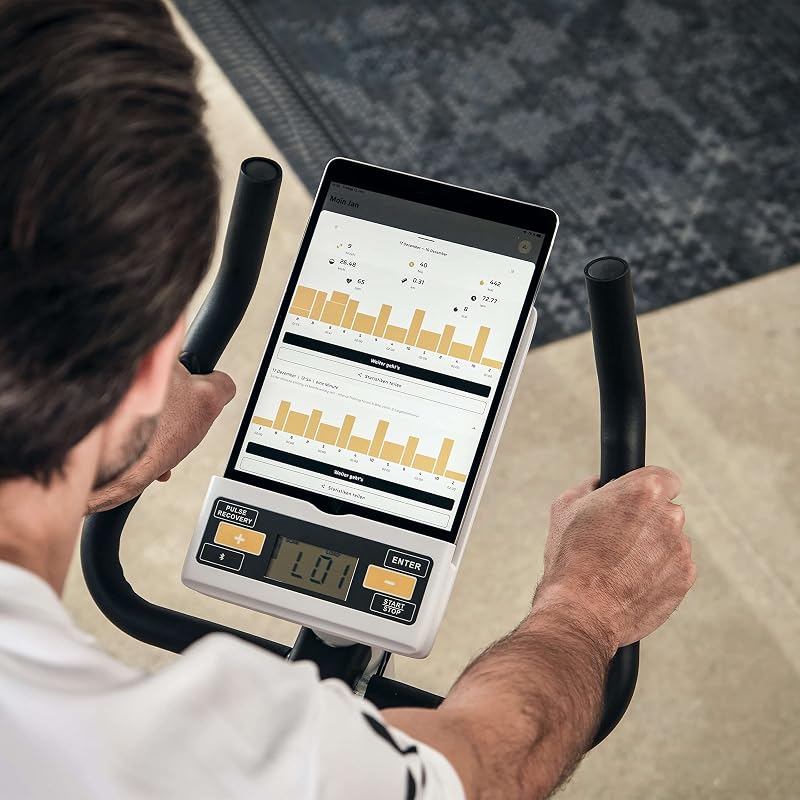 Ergo-Heimtrainer/Hometrainer, SP-HT-9510-W-iE weiß/gelb Bluetooth