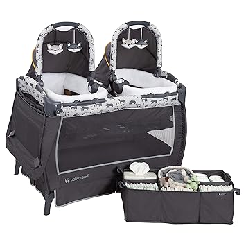 Amazon Com Baby Trend Twins Nursery Center Goodnight Forest Baby