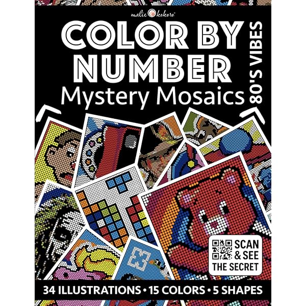 Color by Number: 90's Vibes [Premium Print] - Mystery Mosaics