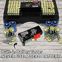 YHSWE 230+ Battery Caddy Organizer Storage Box AA