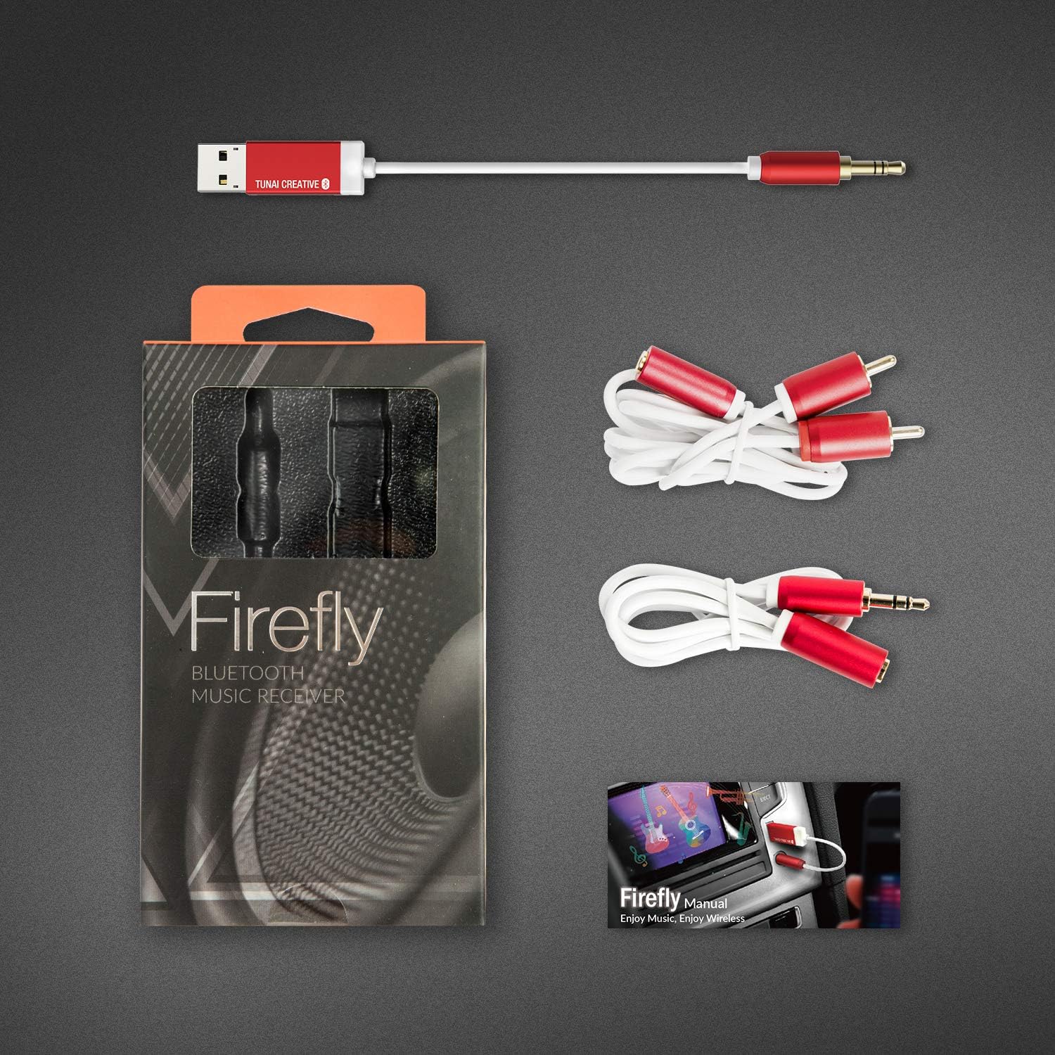 TUNAI Firefly Bluetooth Receiver World’s Smallest USB Wireless Audio