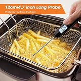 DOQAUS Digital Meat Thermometer Probe 304 Stainless, Backlit, 0.1C, -50C to 300C view 5