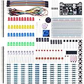 ELEGOO Electronic Fun Kit Bundle with Breadboard, 235 Items for Arduino | Basic Starter Kit for Beginners, Compatible with Arduino Project, Breadboard, Cable, Resistor, Capacitor, LED, Potentiometer