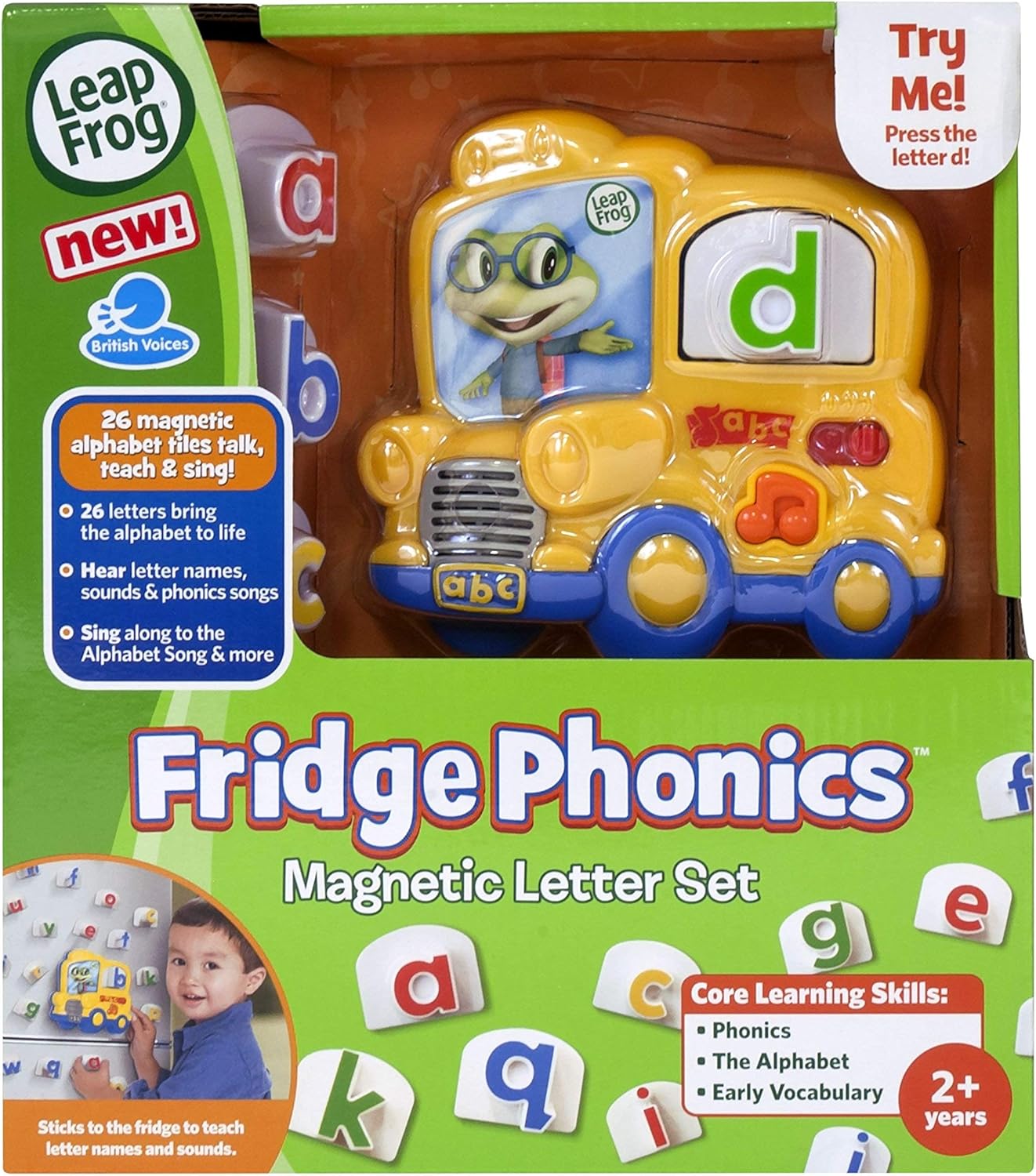 LeapFrog Fridge Phonics Magnetic Letter Set, Yellow: Toys & Games