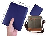 Wisdompro PU Leather Disabled Blue Badge Timer Holder Wallet Protector Blue view 7