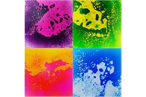 Bublu Home Decor Floor Mats Toddler Sensory Toys Baby Play Mat Liquid Tiles Classroom Must Haves Puzzle Flooring Game Kids Babies Activity Playground Elementary Color Water Carpet 15.7"x15.7" 4pc Pack