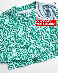 Reebok Girls' Rash Guard Set - 3 Piece UPF 50+ Long