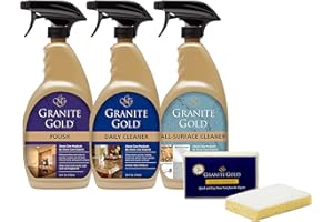 Granite Gold Home Care Collection Streak-Free Cleaning for Granite, Marble, Travertine, Quartz, Natural Stone Countertops, and Floors 24 Fluid Ounces 4-Pack 1 Count