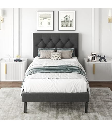 hammaさま 専用 Amazon.com: HAOARA Twin Size Platform Bed Frame with