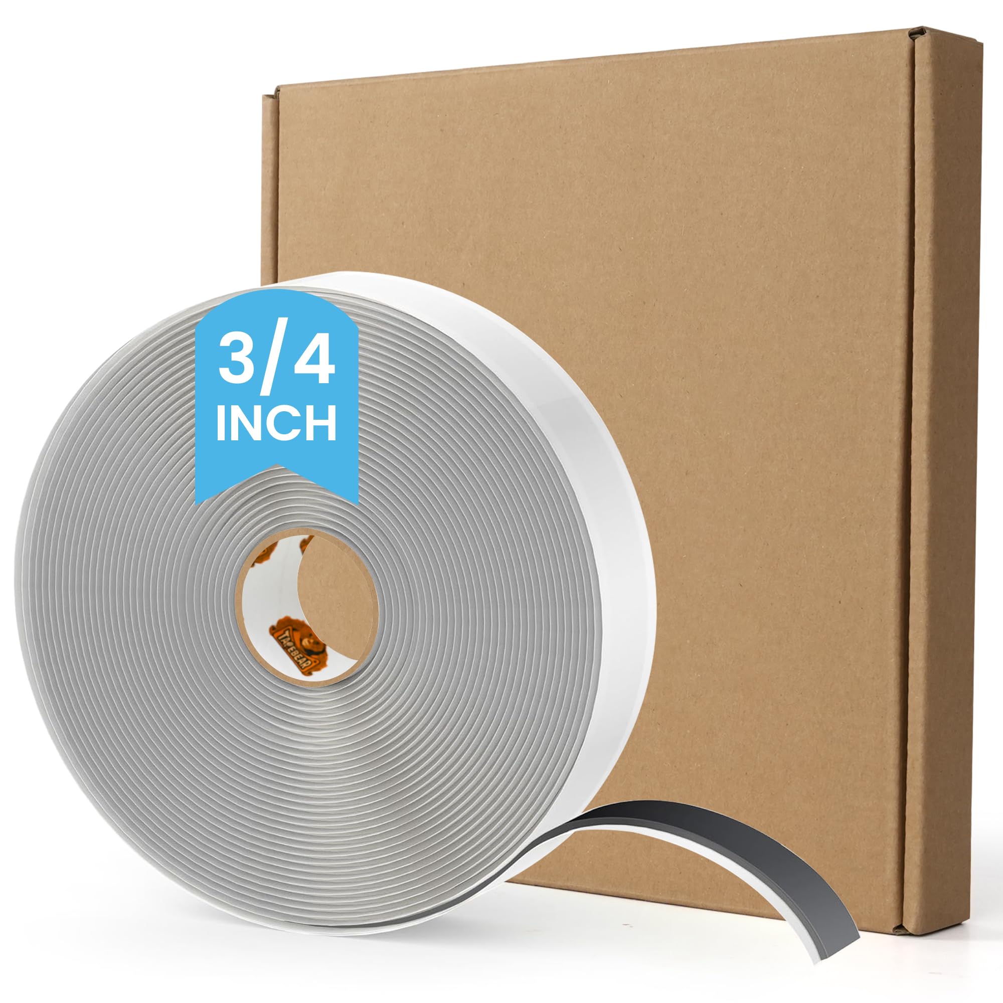 TAPEBEAR Black Butyl Tape RV Tape 19mm x 9m, 3mm Thick Butyl Marine Sealant Tape, Window Glazing Putty Tape Double Sided Auto Butyl Tape Window Sealant Caulking Tape for Boat, EPDM Roof, Pool