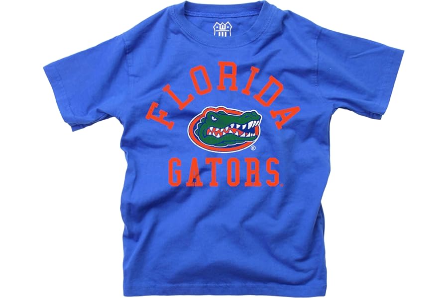 Wes and Willy NCAA Kids Short Sleeve Organic Cotton Tee Shirt