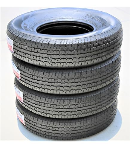 FREE COUNTRY Premium Trailer Tires ST 205/75R14 8PR Load Range D Steel Belted Radial W Scuff Guard Set Of 4 - View #11
