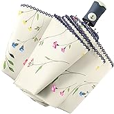 DBA FDJASGY Sun Umbrella Compact Folding Travel Umbrella Auto Open and Close for Windproof, Rainproof & 99.9% UV Protection Parasol with Black Anti-UV Coating