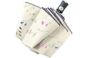 DBA FDJASGY Sun Umbrella Compact Folding Travel Umbrella Auto Open and Close for Windproof, Rainproof & 99.9% UV Protection Parasol with Black Anti-UV Coating