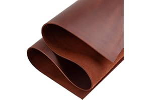 Shkira 12''X24'' Genuine Brown Leather Sheets for Crafts - Leather Square - 2.0MM Thick Genuine - Thick Cowhide Leather Pieces Square - Leather Sheet for Arts and Crafts