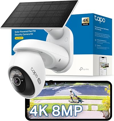 Tapo C660 KIT 4K 8MP Solar Security Camera Pan Tilt AI Tracking