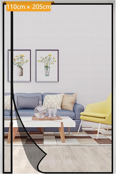 Yotache Magnetic Screen Door 110 x 205 cm Left Right Universal Opening