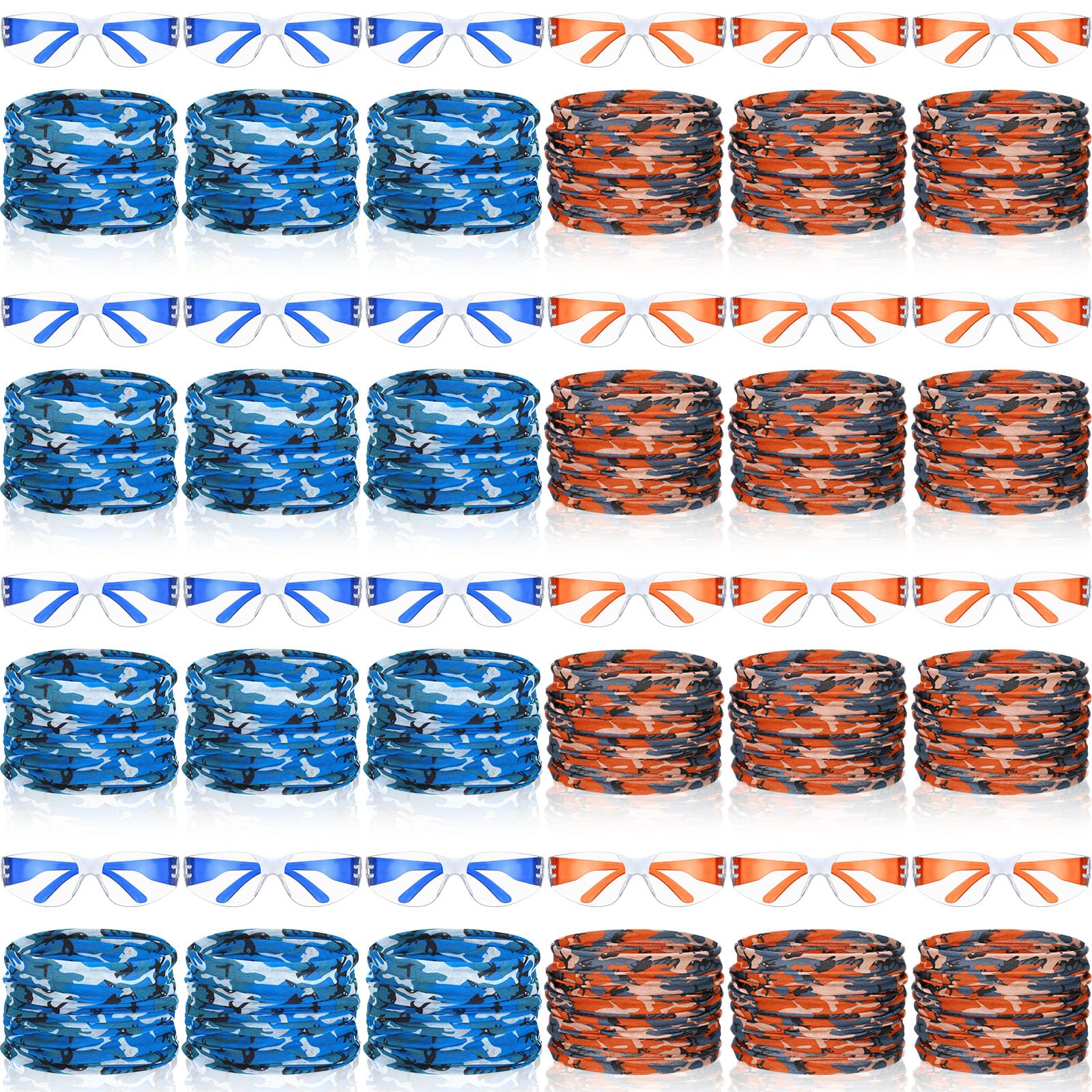 Photo 1 of Xtinmee 48 Pcs Gun Party Supplies for Boy and Girls Includes Safety Glasses and Face Mask for Children Birthday Party Favors Teams Accessories(Blue, Red)