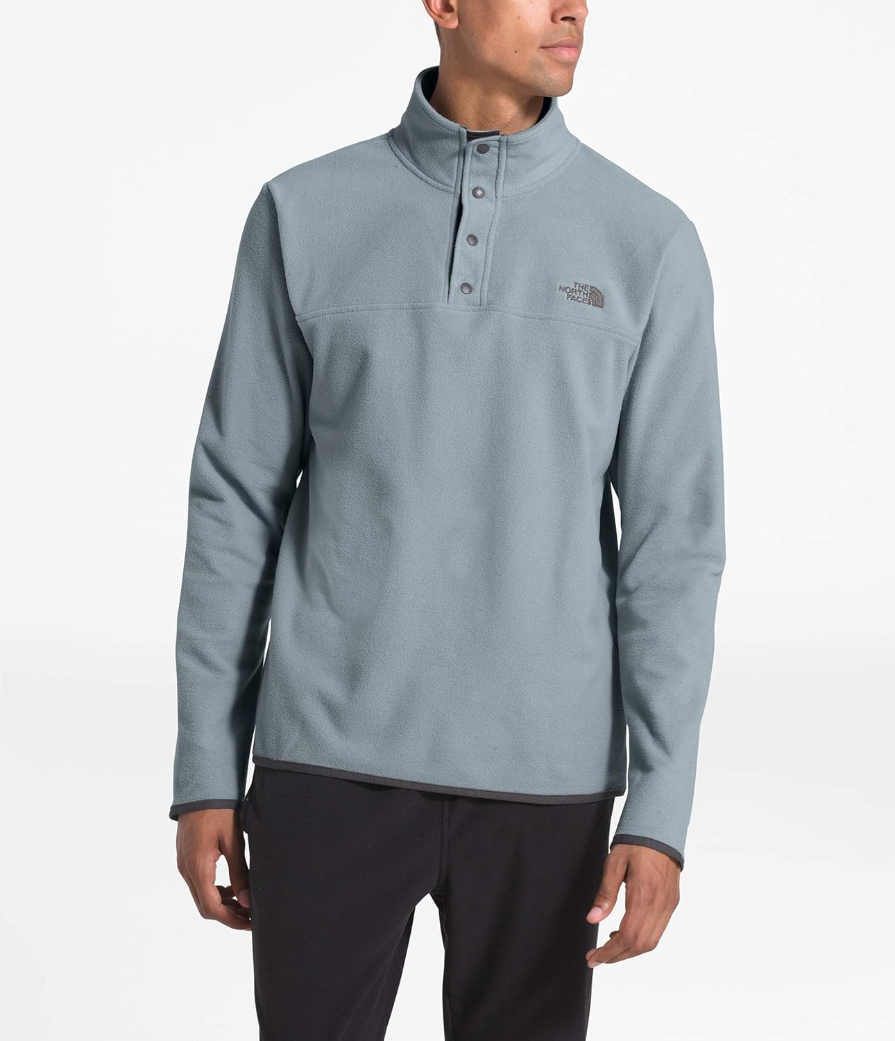 The North Face Men's TKA Glacier Snap-Neck Pullover: Clothing