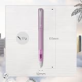 Parker Vector XL Fountain Pen Metallic Lilac Lacquer Brass Medium Nib view 3