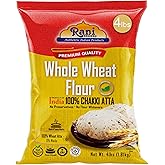 Rani Chapati Flour (100% Pure Whole Wheat Chakki Atta), For Making Roti & Indian Breads 64oz (4lbs) 1.81kg Bulk ~ All Natural | Vegan | No Salt or Colors | NON-GMO | Kosher | Indian Origin