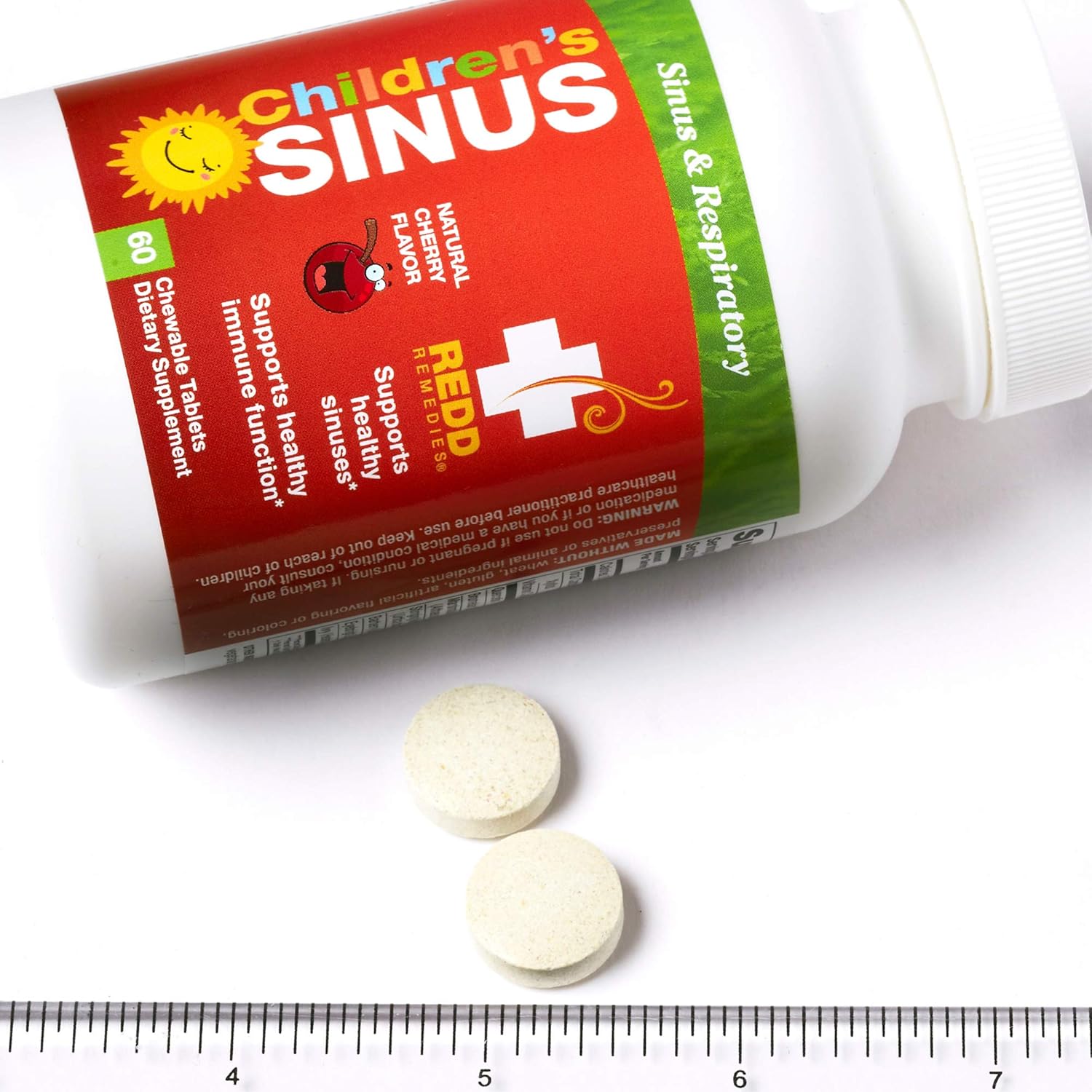 Redd Remedies - Children's Sinus Support, Natural Bronchial Support for Mucus Relief, 60 Chewable Tablets: Health & Personal Care