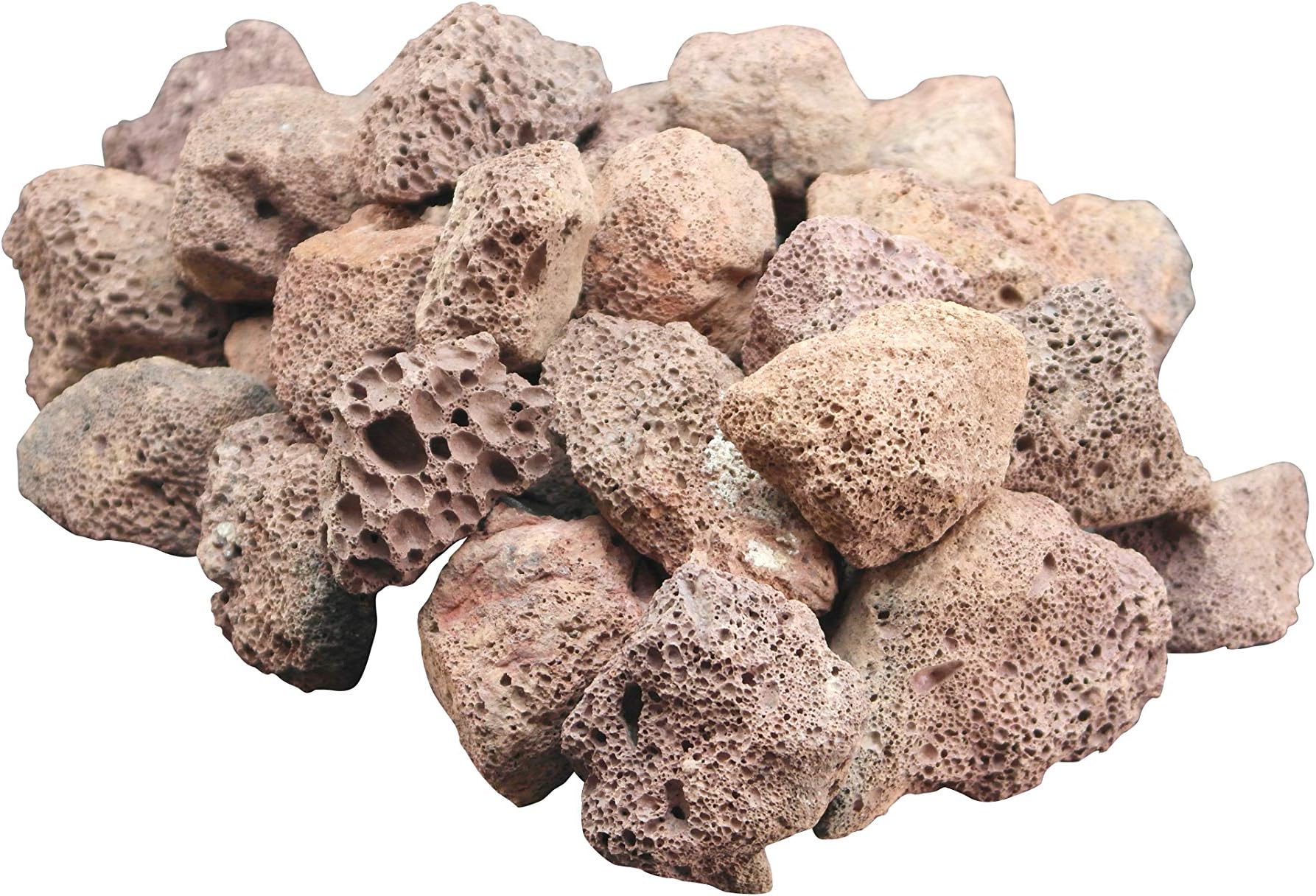 Barbecue Lava Rocks 24KG, Lava Rock Stones Gas Barbecue BBQ Aquarium Pond Fish Tank Filter