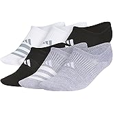 adidas womens Superlite 3.0 6-pack Super No Show, Athletic Socks, Invisible Ultra Low-profile, Cushion & Arch Compression