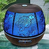 Essential Oil Diffuser for Home,500ML Aromatherapy Diffusers for Essential Oils Large Room with Cool Mist Humidifiers for Bedroom,7 Colors Changed & 3 Mist Mode Automatic Shut-Off - Turtle