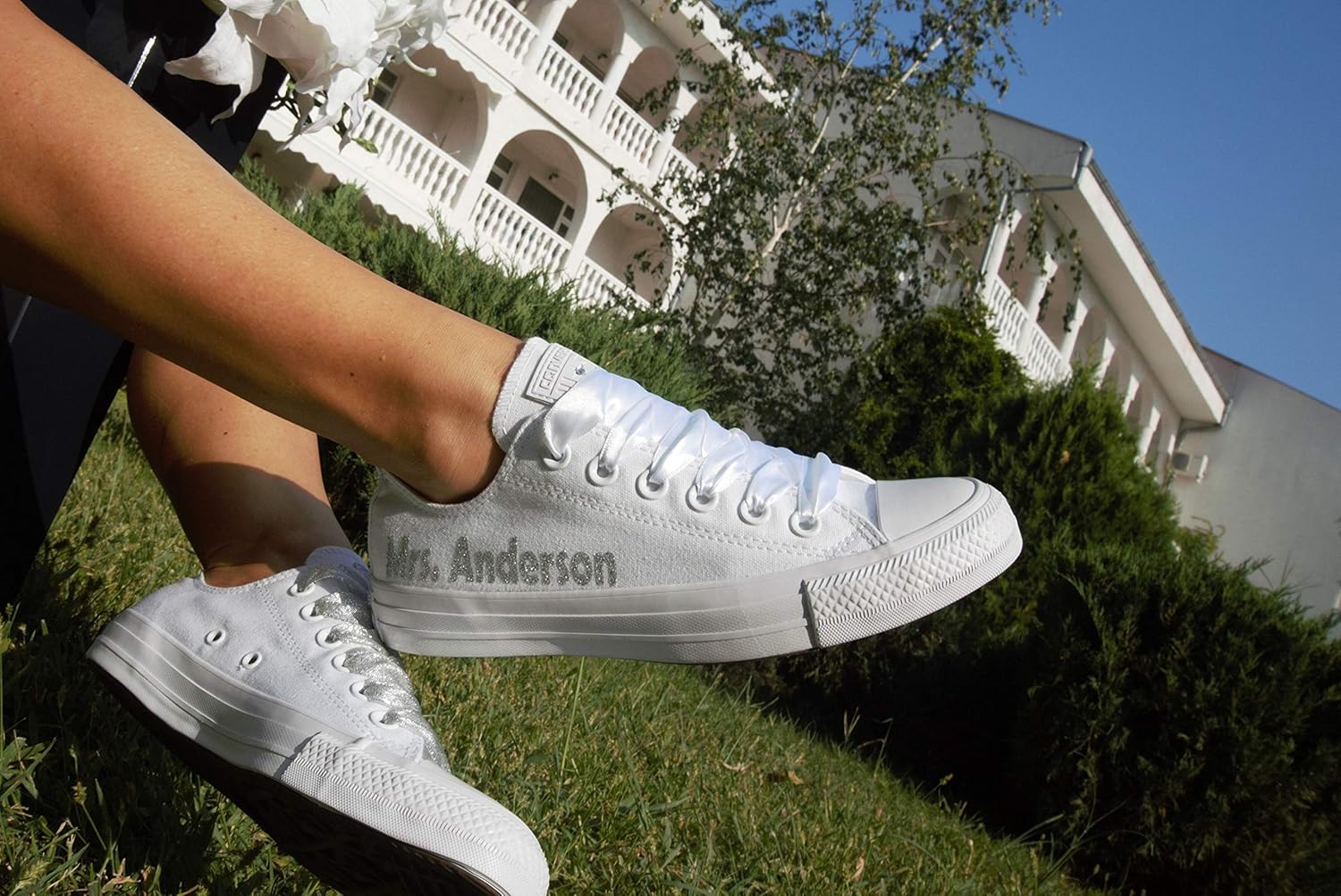 personalized wedding sneakers