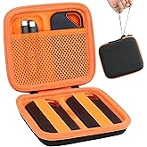 Aenllosi Hard Travel Case Replacement for SanDisk Extreme PRO SDSSDE81/SDSSDE80 / Extreme SDSSDE61 Portable 500GB/1/2/4 TB SSD(Black&Orange,Only Case)